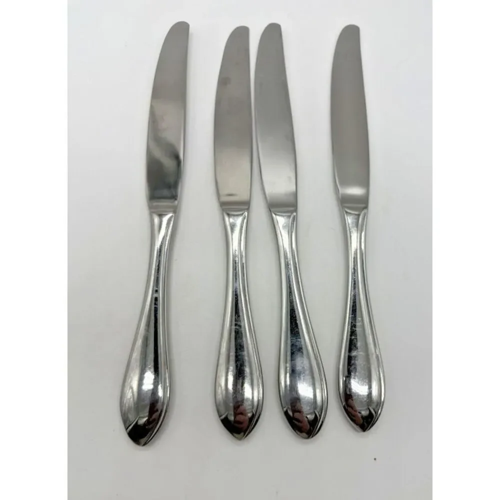 Dansk Stainless Steel Dinner Knives Set of 4 International Designs‎ MM Flatware